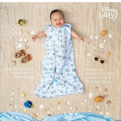 HALO Disney Baby Finding Nemo Sleepsack 100% Cotton Wearable Blanket, TOG 0.5, Great Barrier Reef, Medium, 6-12 Months