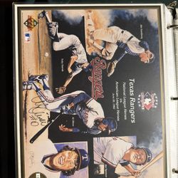 1992 Texas Rangers Heroes Upper Deck Print Limited 