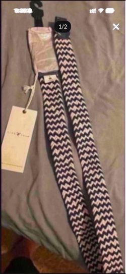 NAVY AND WHITE WOVEN BELT- BRAND NEW