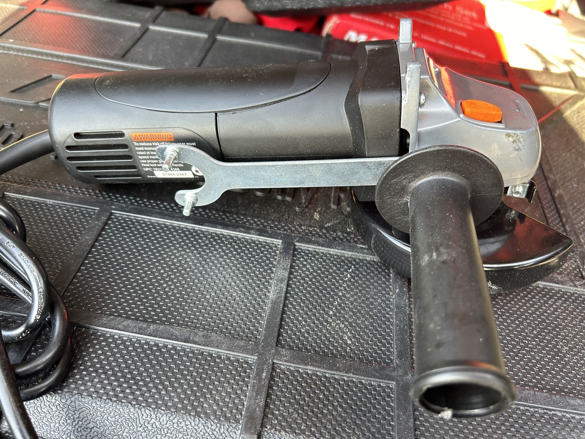 WARRIOR 4.3 Amp, 4-1/2 in. Angle Grinder with Slide Switch