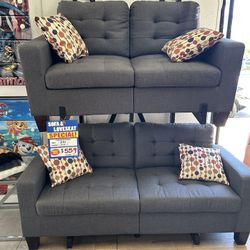 Sofa Set Color Gray