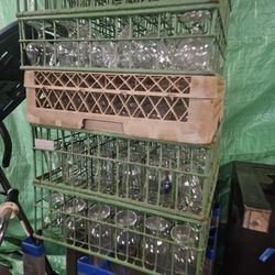 Commercial Glass Racks Restaurant Glasses