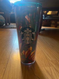 Starbucks Spring 2022 Flower Acrylic Tumbler - Cold Cup - 24 Oz no straw