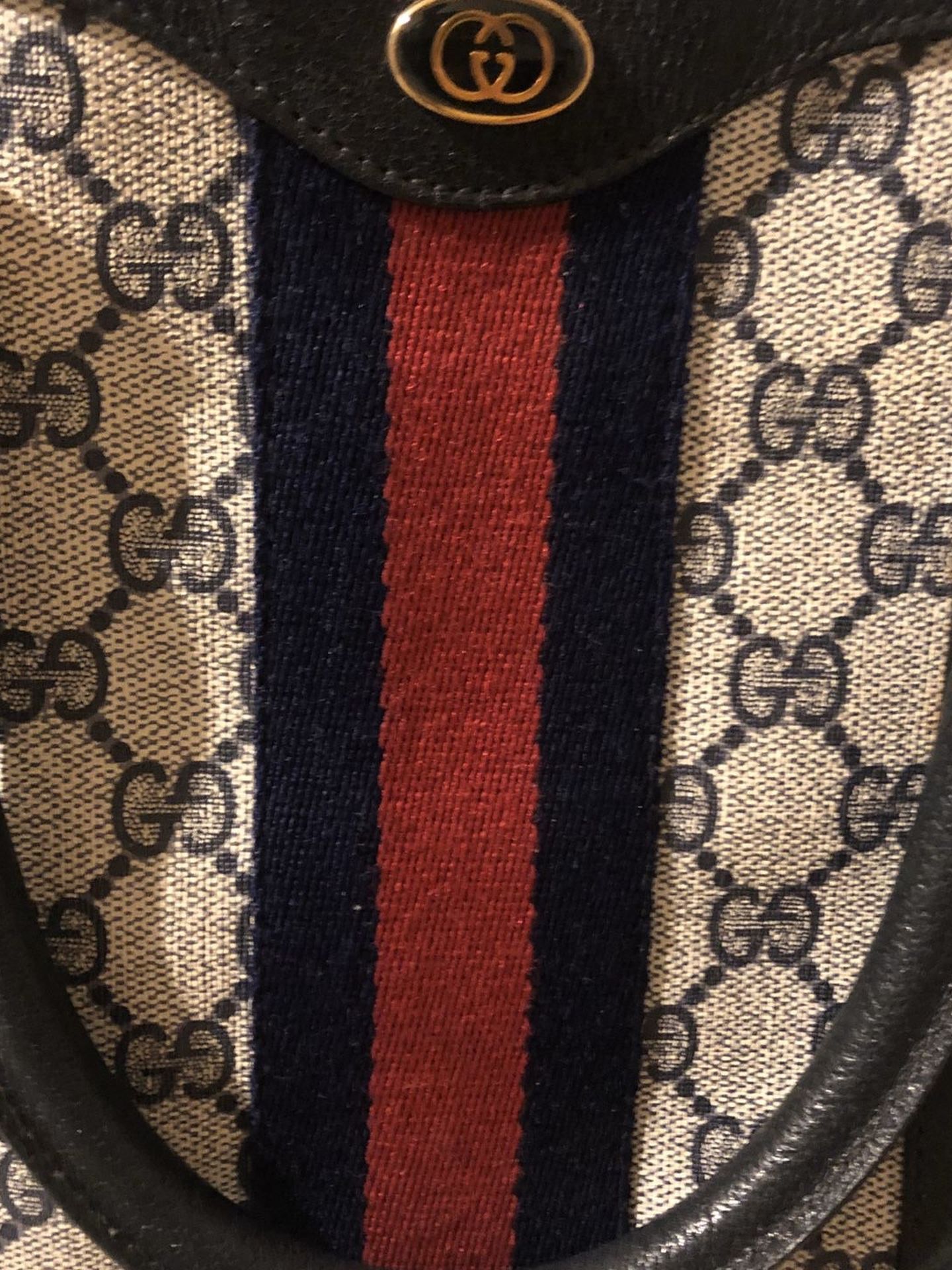 Authentic Gucci Vintage GG Plus Boston Bag
