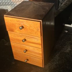 Little End Table And Old Chair 