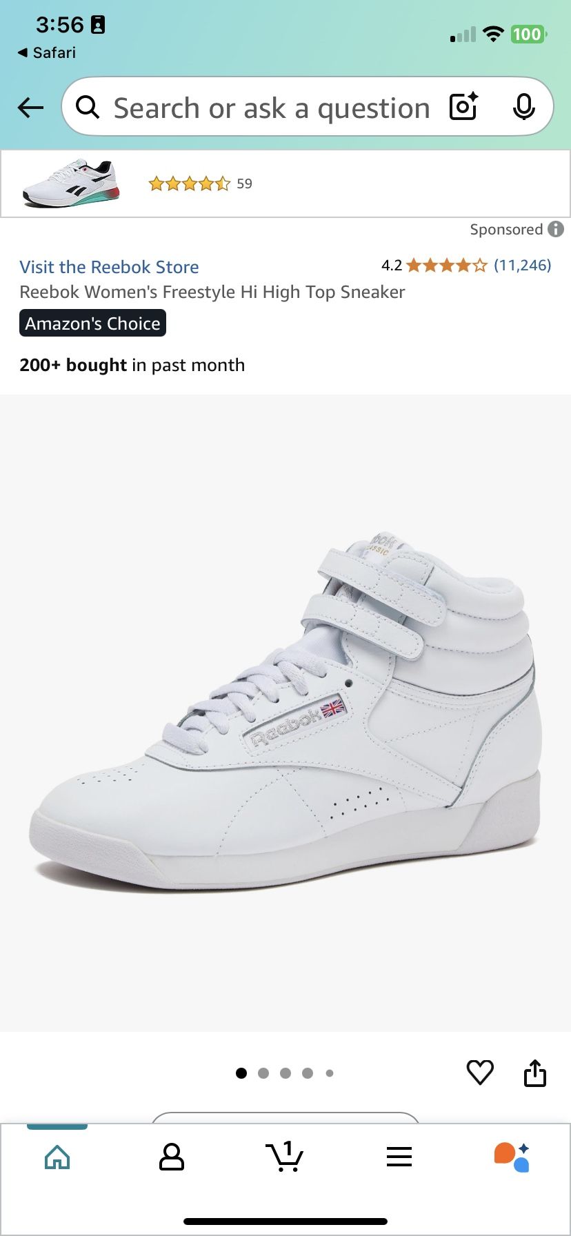 Like New Reebok High Top sneakers