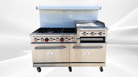 🔥🧀 NEW NSF 60" 6-BURNER GAS RANGE WITH CHEESE MELTER – HFSO-60-GS24 🧀🔥