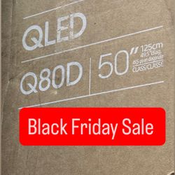 SAMSUNG 50-Inch Class QLED 4K Q80D Series Quantum HDR+, Dolby Atmos Object Tracking Sound Lite, Direct Full Array, Q-Symphony 3.0, Gaming Hub, Smart T