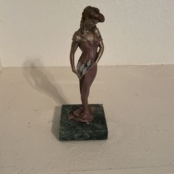 1987 CHILMARK LES BELLES DE PARIS "Sibyl" AMY KANN PEWTER ART NOUVEAU STATUE