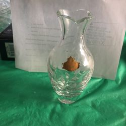 6” Genuine Lead Crystal Vase