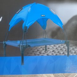 Elevated Dog Bed with Canopy