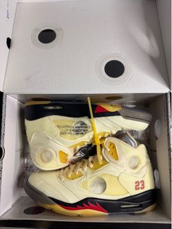 Jordan 5 Off White “Sail” Size 13