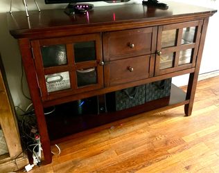 Wood Credenza TV Stand