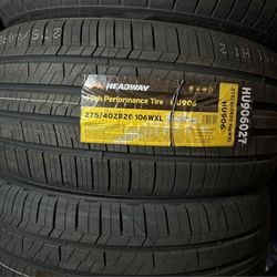 275 40 20 New Tire Set 