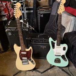 Mustang and Jaguar  Guitars 