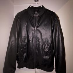 Zara Black Leather Jacket Men’s Medium (M) – Clean – $24 (Retail $50)