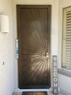 Security Door Heavy-Duty 36x96 Bronze (Installation Included)