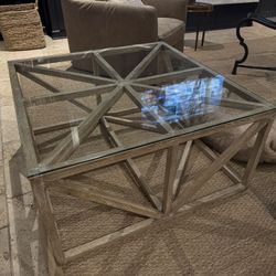 Oak/glass Coffee Table