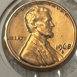 1968-S Proof Lincoln Penny. (DDOBV)