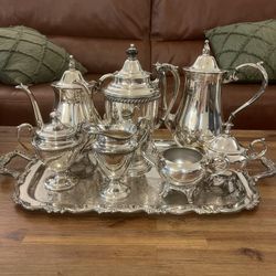 Friedman & Rogers Full Set Silver Tea Service 8 Pieces