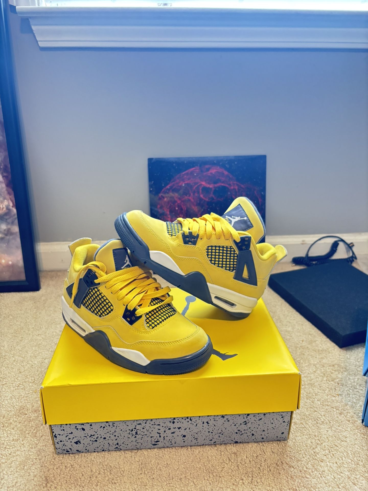 lighting air jordan 4s retro