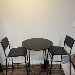 Bar Table + Bar Chairs