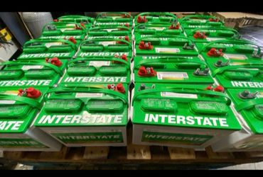 New marine battery of the Interstate brand, 1 year warranty