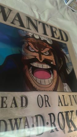 One Piece Gold D Roger Shanks and WhiteBeard Wanted Poster 3D Poster