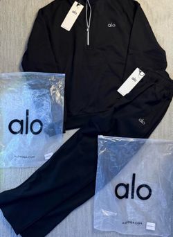 alo quarter zip set