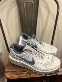 Nike Air Max 2017 Men's Size 11.5 Running Shoes Gray White Black 849559-101
