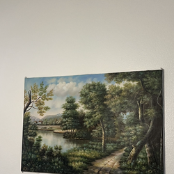 25x36” picture on canvas  no frame asking 55