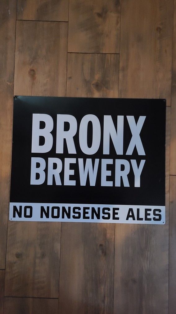 Bronx Brewing Metal Craft Beer Bar Sign