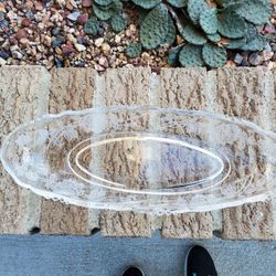 Vintage Relish Tray Heisey Glass With Etched Rose 🌹 