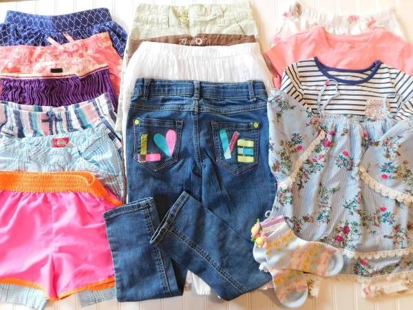 Girls size 7-8 Summer Clothes Lot