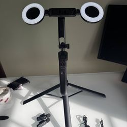 Vlogging Kit with Light, Microphones & Tripod