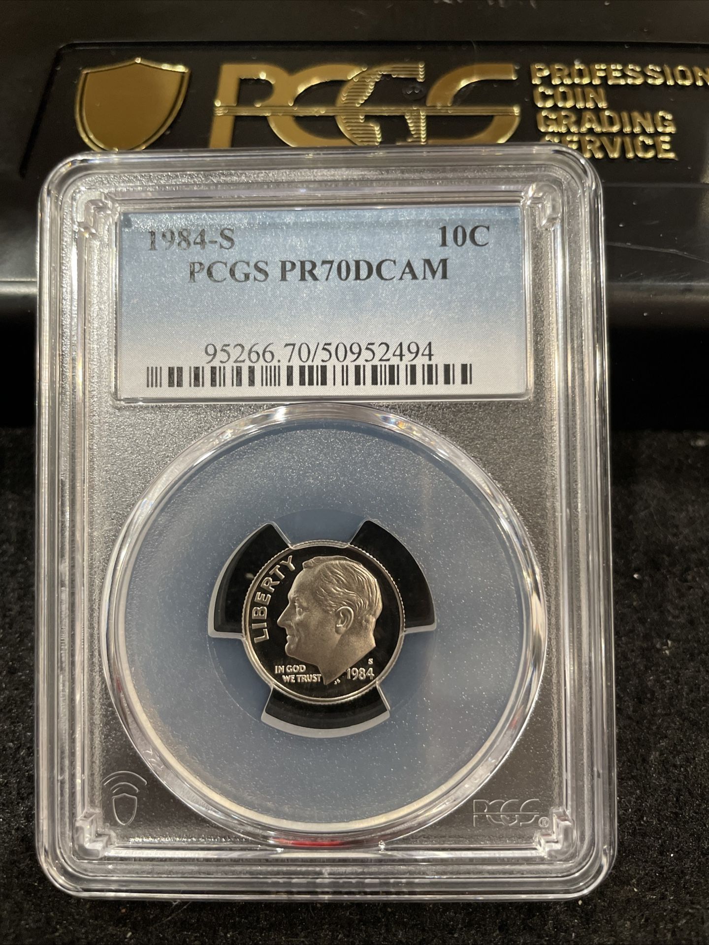 1984 S Gem Proof Perfect Graded Roosevelt Dime Graded At PR70 T-6