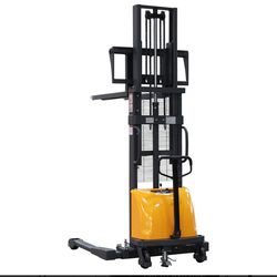 semi electric pallet stacker for 118in forklift
