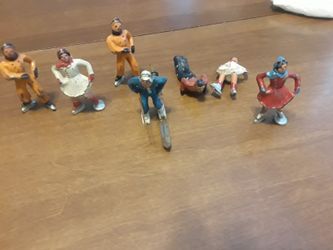 Antique figurines winter pewter or lead?