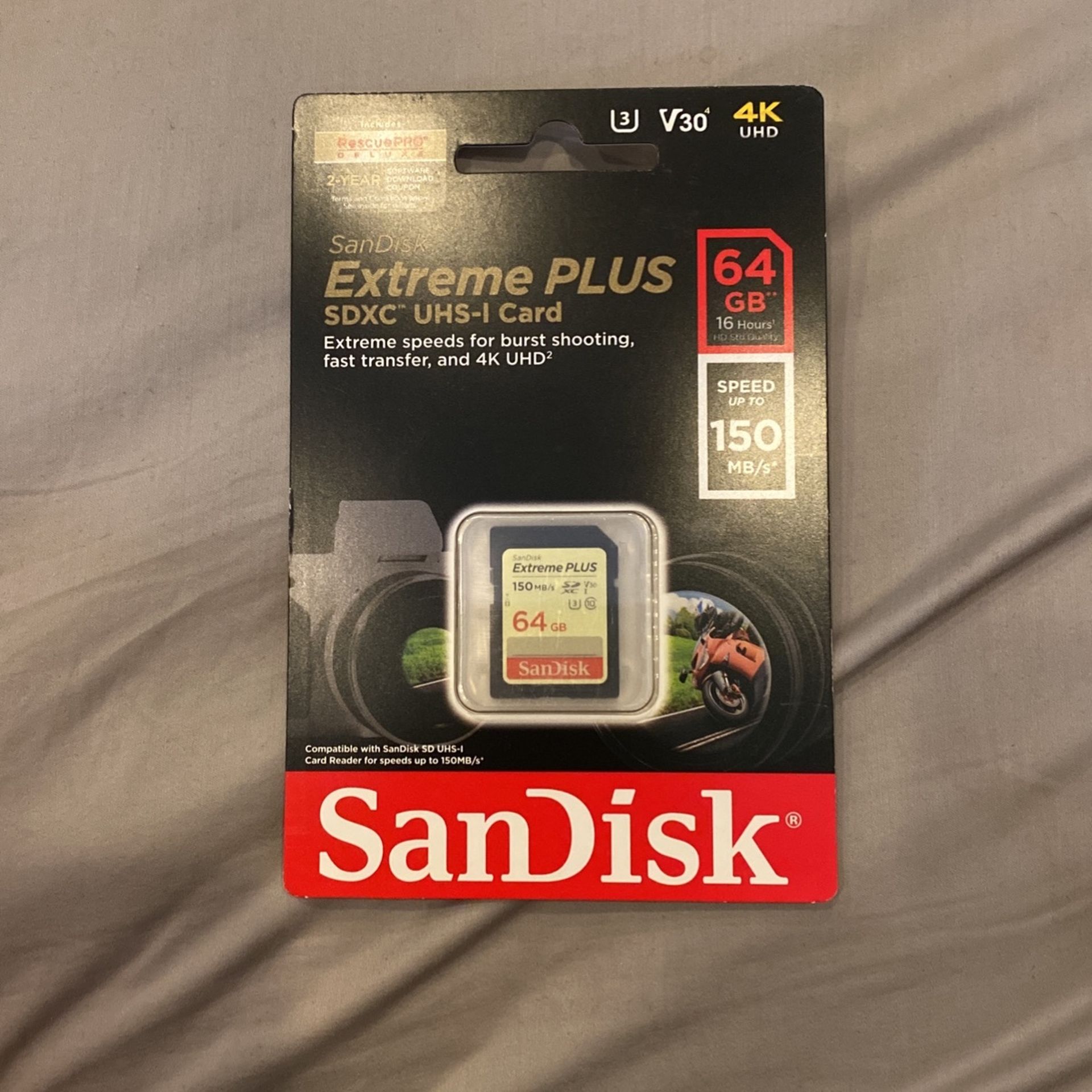 San Disk Extreme Plus 64gb SD