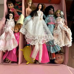 Multiple Vintage Barbie Dolls