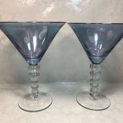 Vintage Poka Dot Ball Stem 