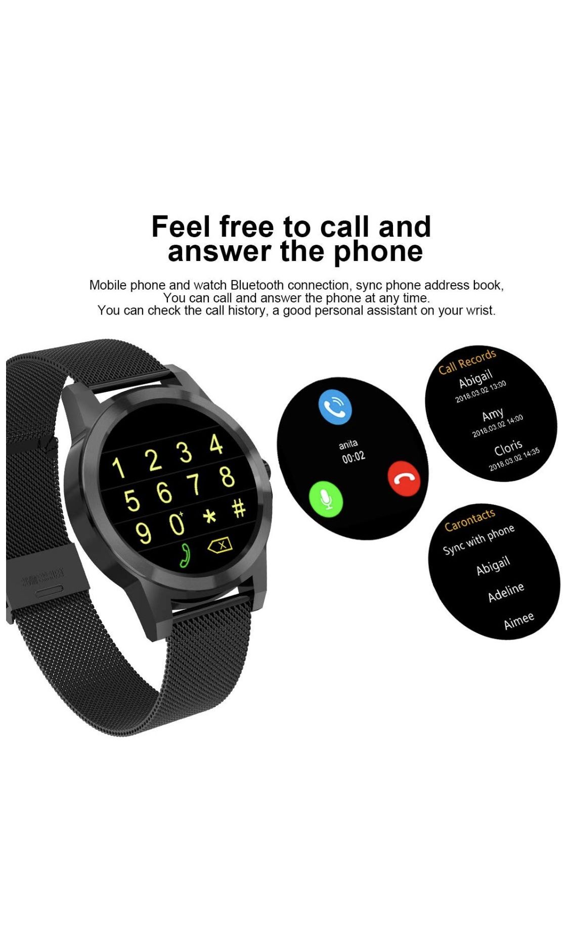 Smart Watch IP67 Waterproof and heart rate monitor