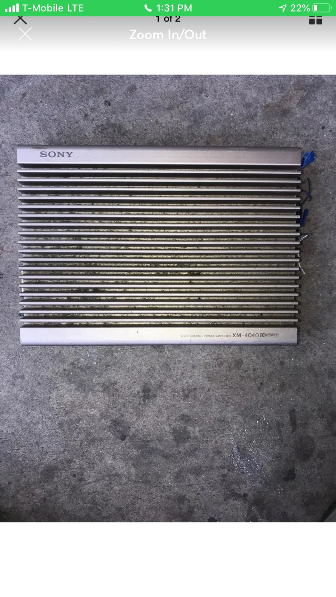 Sony Xm 4040 car amplifier made in japan