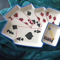 Poker Chip And Dip Tray