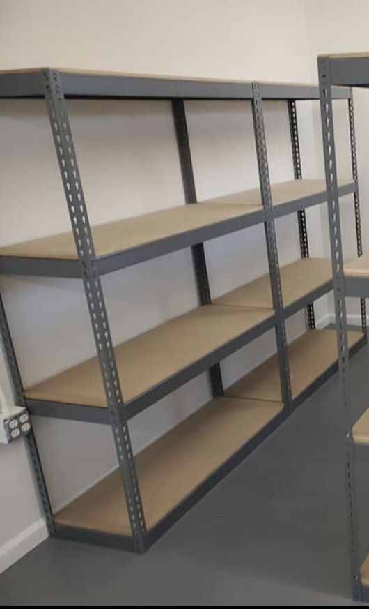 Industrial Shelving 48 in W x 18 in D Boltless Garage...