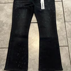 Flared Purple Jeans