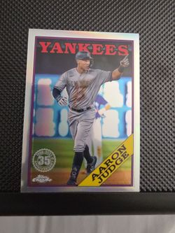 Aaron Judge Topps Chrome 35th Anniversary Card