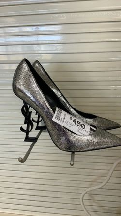 Saint Laurent YSL Silver Heels