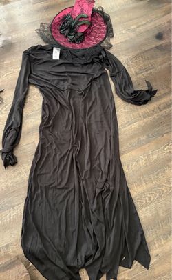 Size 2X witch and hat costume