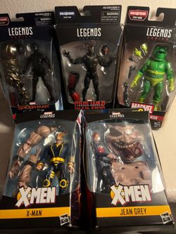 Marvel Legends Lot | Black Panther, Stealth Suit Spider-Man, Frog-Man, Nate Grey & Jean Grey | NIB